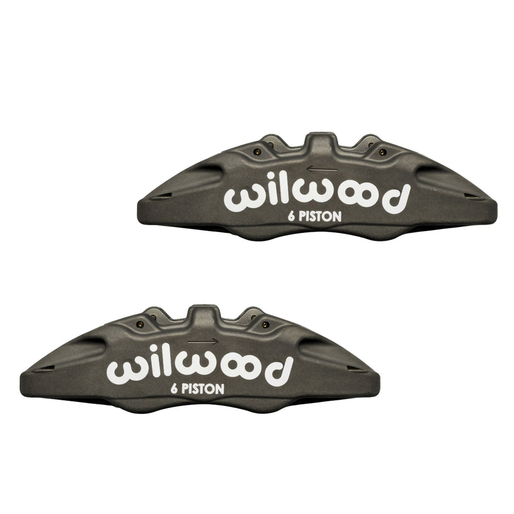 Lightweight 6 piston off-road brake kit on a white background