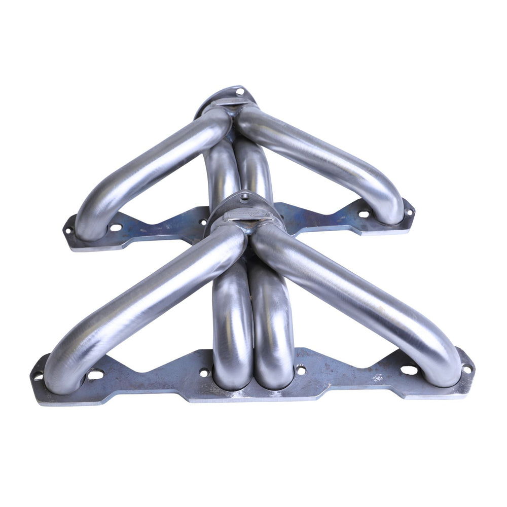 GM LS4 and GM LS6 Sanderson Swap Headers on a white background