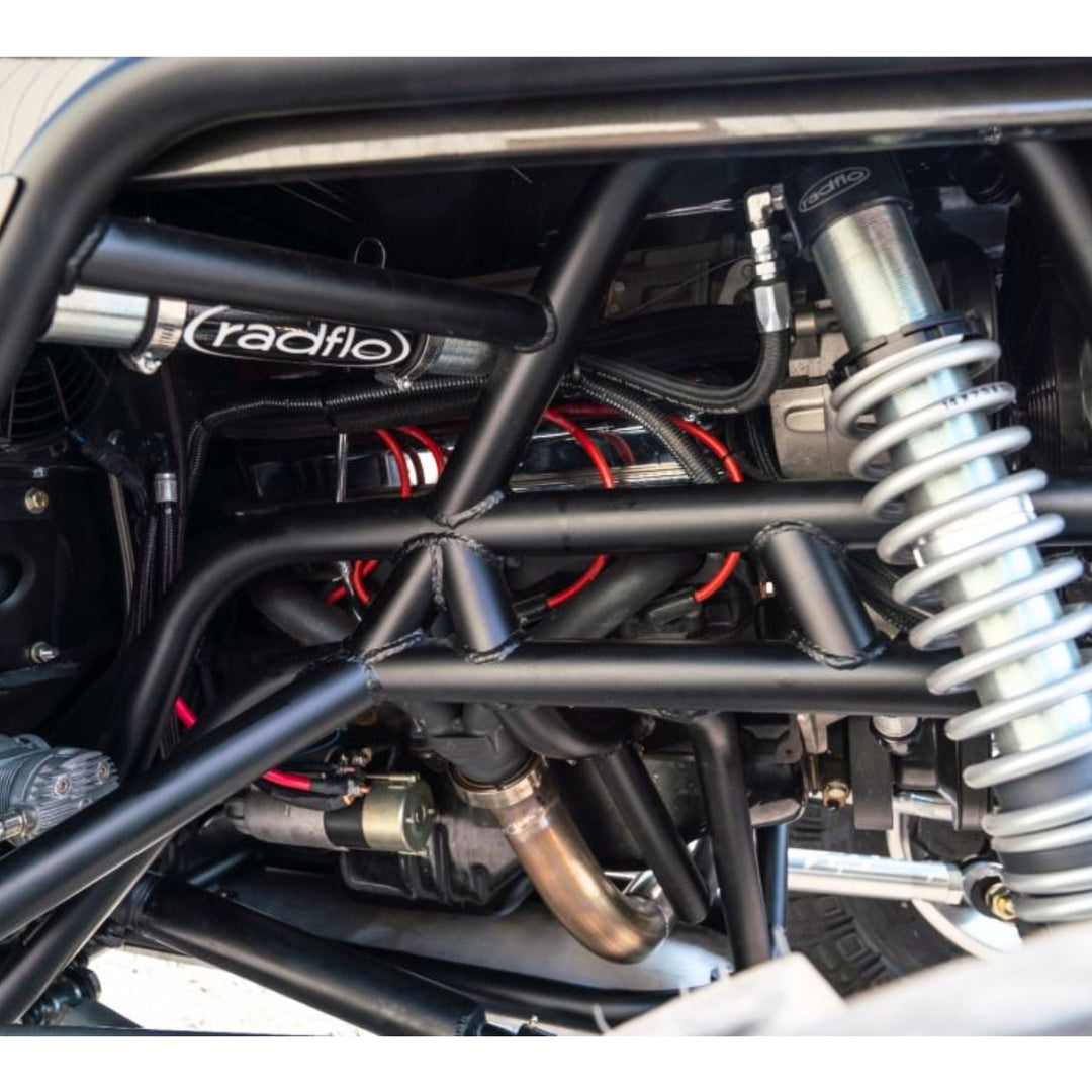 Sanderson Small Block Chevy Block Hugger Headers – Raw Steel