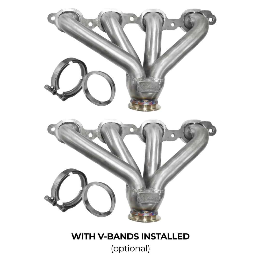 Sanderson LT Block Hugger Shorty Headers – Raw Steel