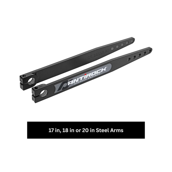 Fabricated steel AntiRock sway bar arms with &