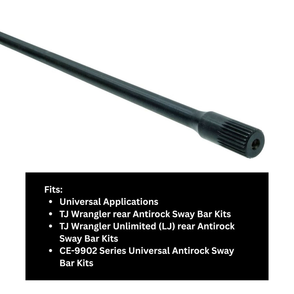 .800 diameter AntiRock sway bar with text indicating compatibility on a white background
