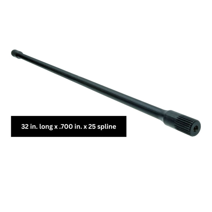 Side-by-side AntiRock rear sway bar with specifications on a white background