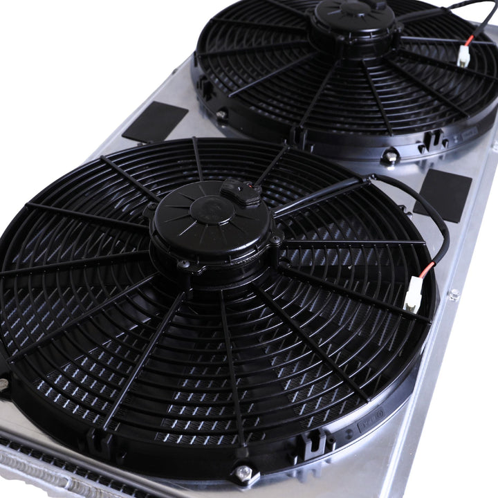 WOD Race Radiator 38" x 17" x 3" - Dual 16" SPAL Fans &amp; Shroud