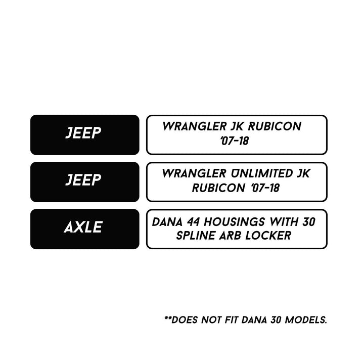 RCV 300M Dana 44 CV Axle Set for Jeep JK Rubicon (&