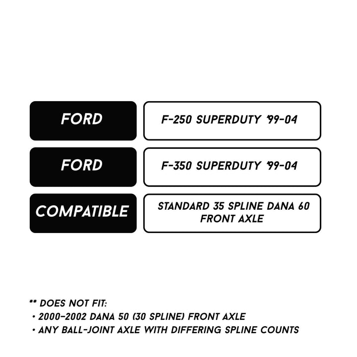 RCV 35-Spline Dana 60 CV Axle for Ford F-250/350 (&