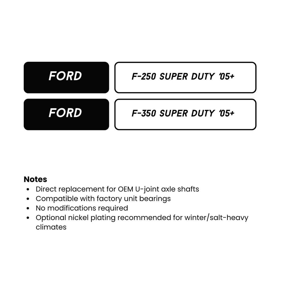 RCV 35-Spline Dana 60 CV Axle Set for &