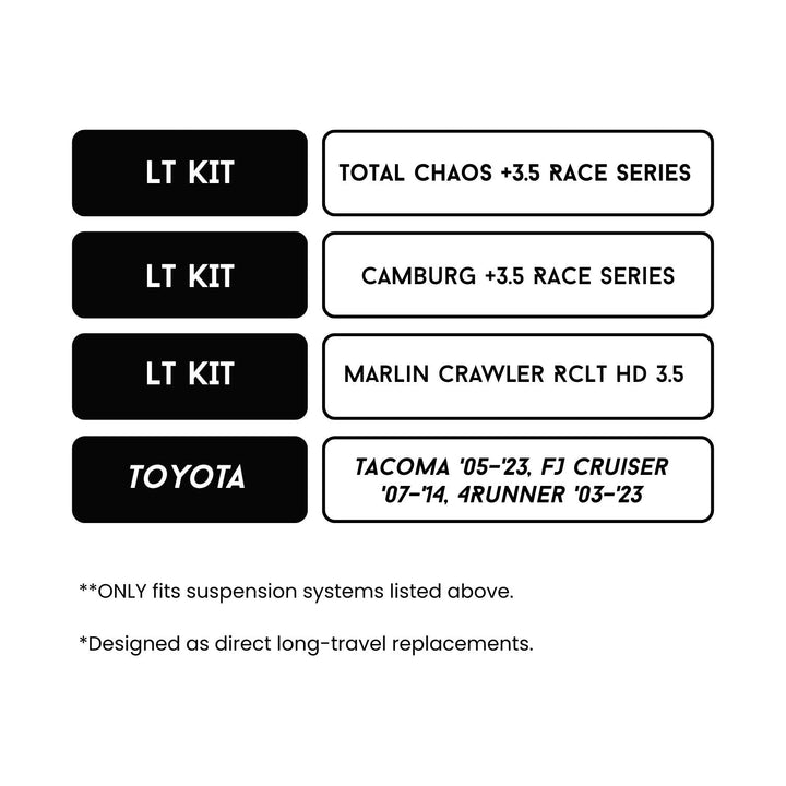 RCV IFS 300M CV Axle Set for Toyota FJ Cruiser, 4Runner, Tacoma ( +3.5 LT)