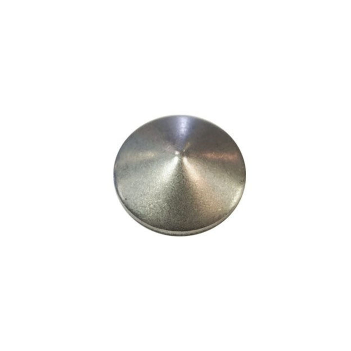 1.50 weld on concave end cap on a white background