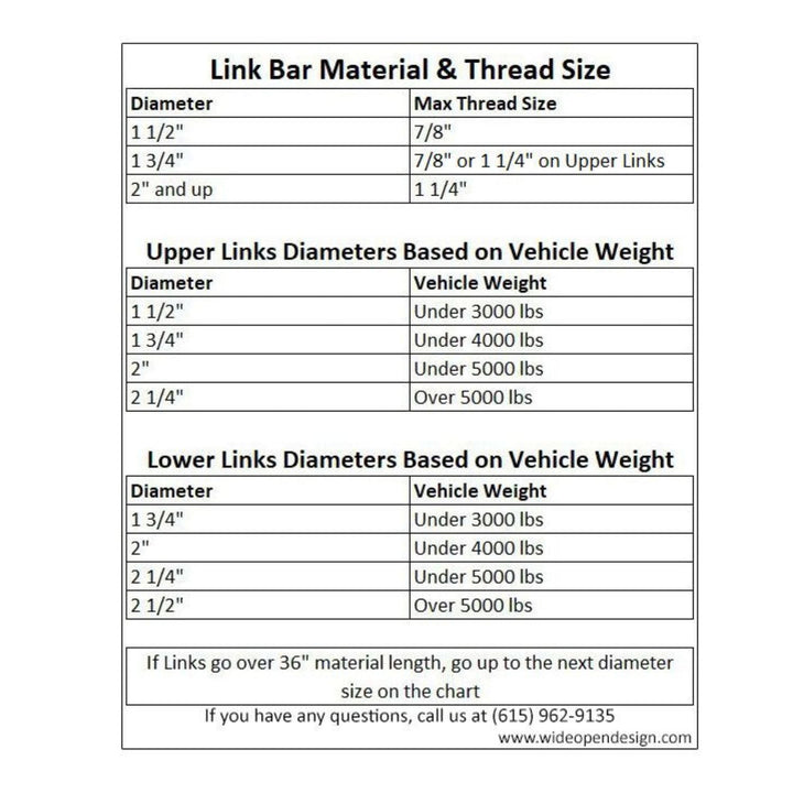 Custom 7075 Aluminum Suspension Links