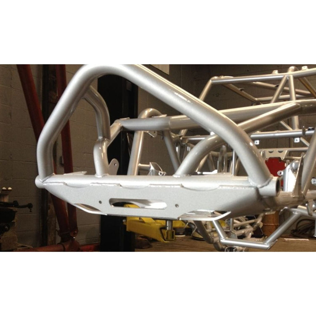 Heavy Duty Steel 4-Seat Winch Mount in use on a chassis