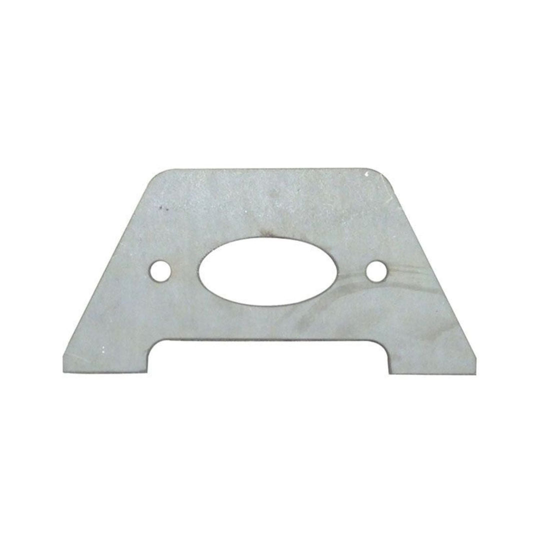 walbro 255 fuel pump mount bracket with two holes on a white background
