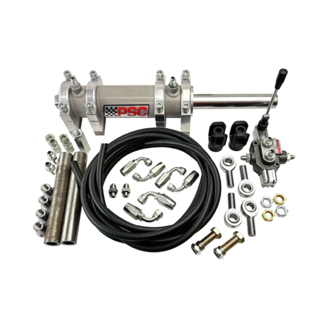 PSC Full Hydraulic Rear Steering Kit for Dana 60 Axle  on a white background with PSC branding.