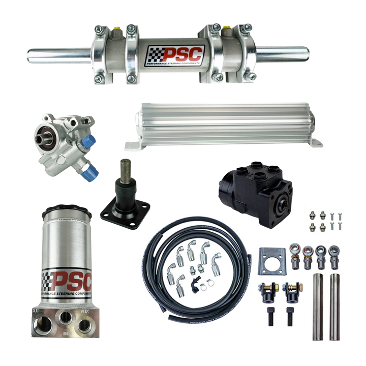 PSC 2.5 Full Hydraulic Steering Kit w/ TC Pump for GM V8 (Up to 40" Tires)
