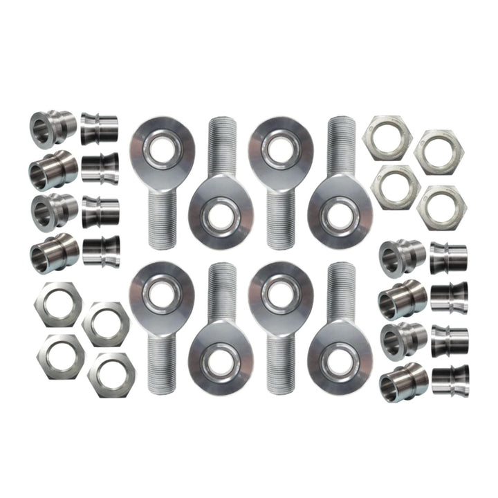 WOD Chromoly Four-Link Rod End Kit – 1-1/4" Shank, 1" Bore to 3/4" Bolt