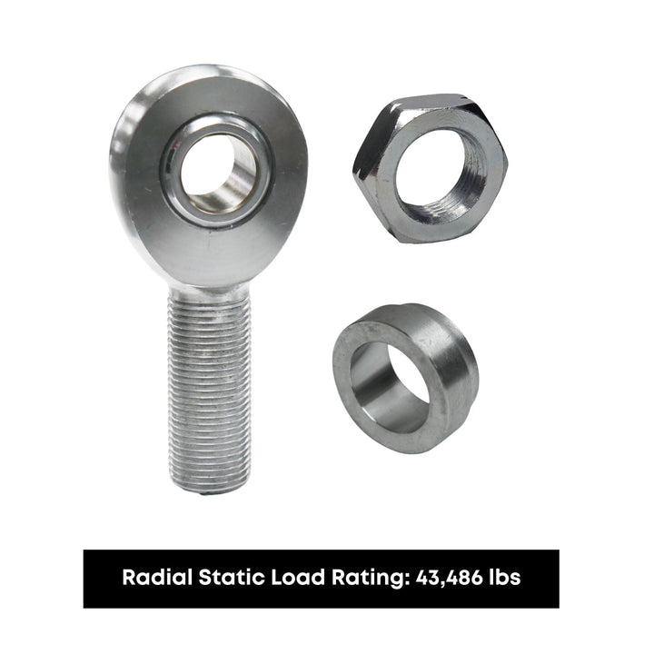 Chromoly Four Link Rod End Kit - 7/8" -14 Shank - 3/4" Heim Joint Spacer