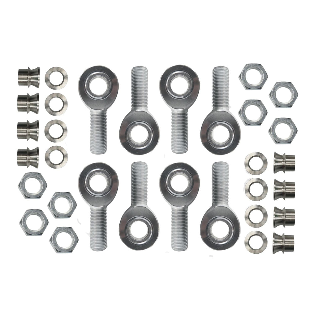 Chromoly Four Link Rod End Kit - 7/8" -14 Shank - 3/4" to 5/8" High Angle Heim Joint Spacer