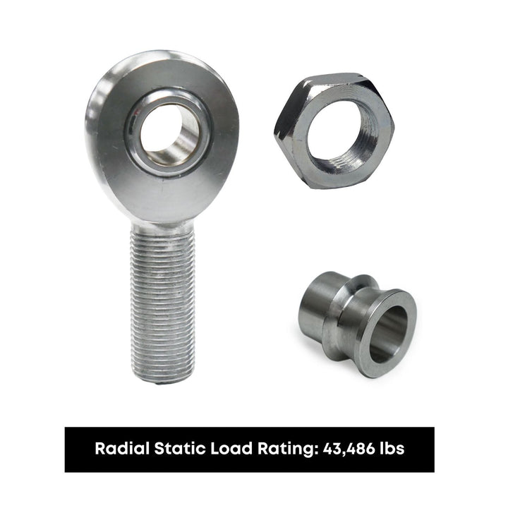 Chromoly 7/8" Shank, 5/8" Hole Misalignment - Four Link Rod End Kit