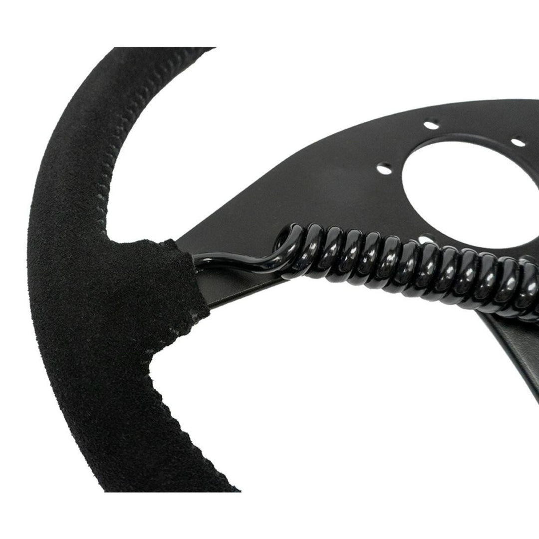PRP Heated Flat Suede Steering Wheel – Black