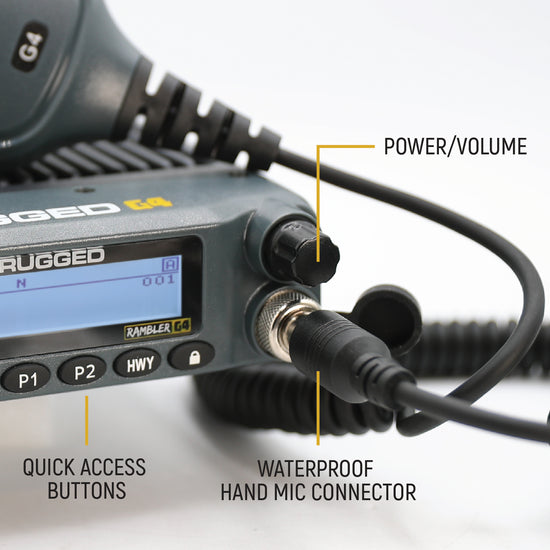 Rambler G4 50W GMRS Mobile Radio - Rugged Radios