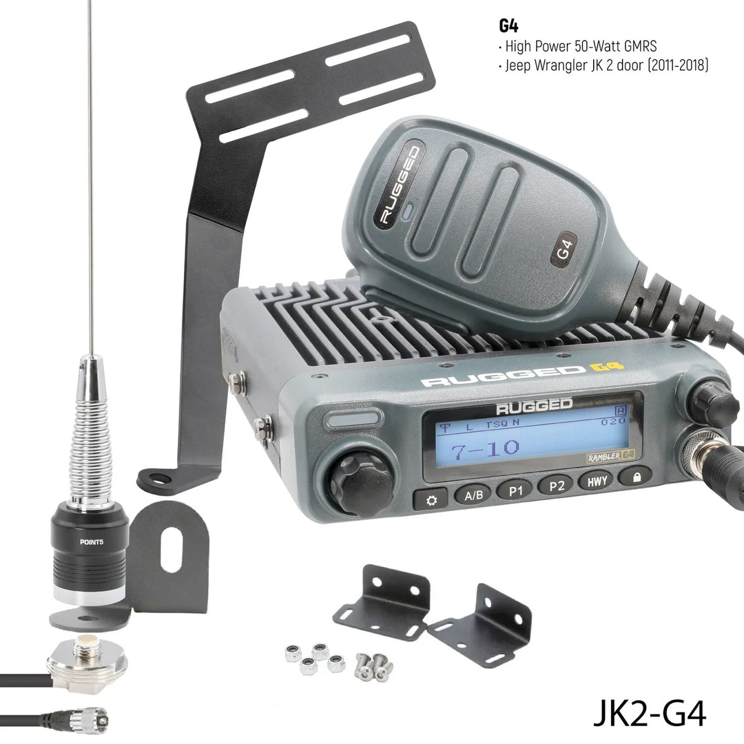 Jeep Wrangler JK / JKU GMRS Mobile Radio Kit - Rugged Radios - Product image 15