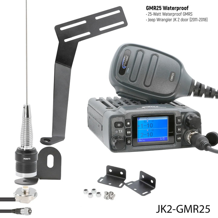 Jeep Wrangler JK / JKU GMRS Mobile Radio Kit - Rugged Radios - Product image 14