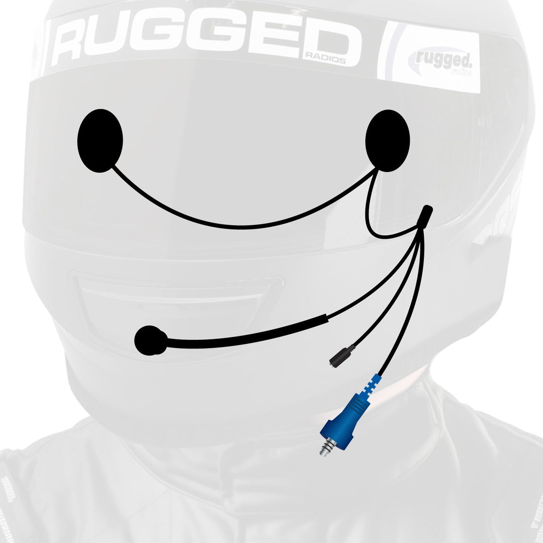 OFFROAD-Wired Helmet Speakers, Mic & Earbud Jack - Rugged Radios Alpha Audio - Product image 1