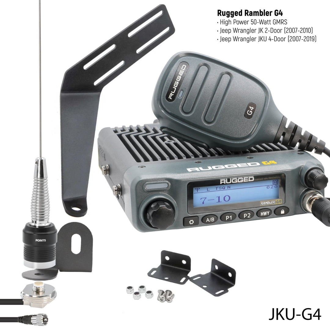 Jeep Wrangler JK / JKU GMRS Mobile Radio Kit - Rugged Radios - Product image 13