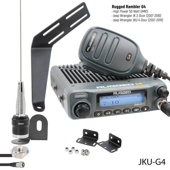 Jeep Wrangler JK / JKU GMRS Mobile Radio Kit - Rugged Radios - Product image 13