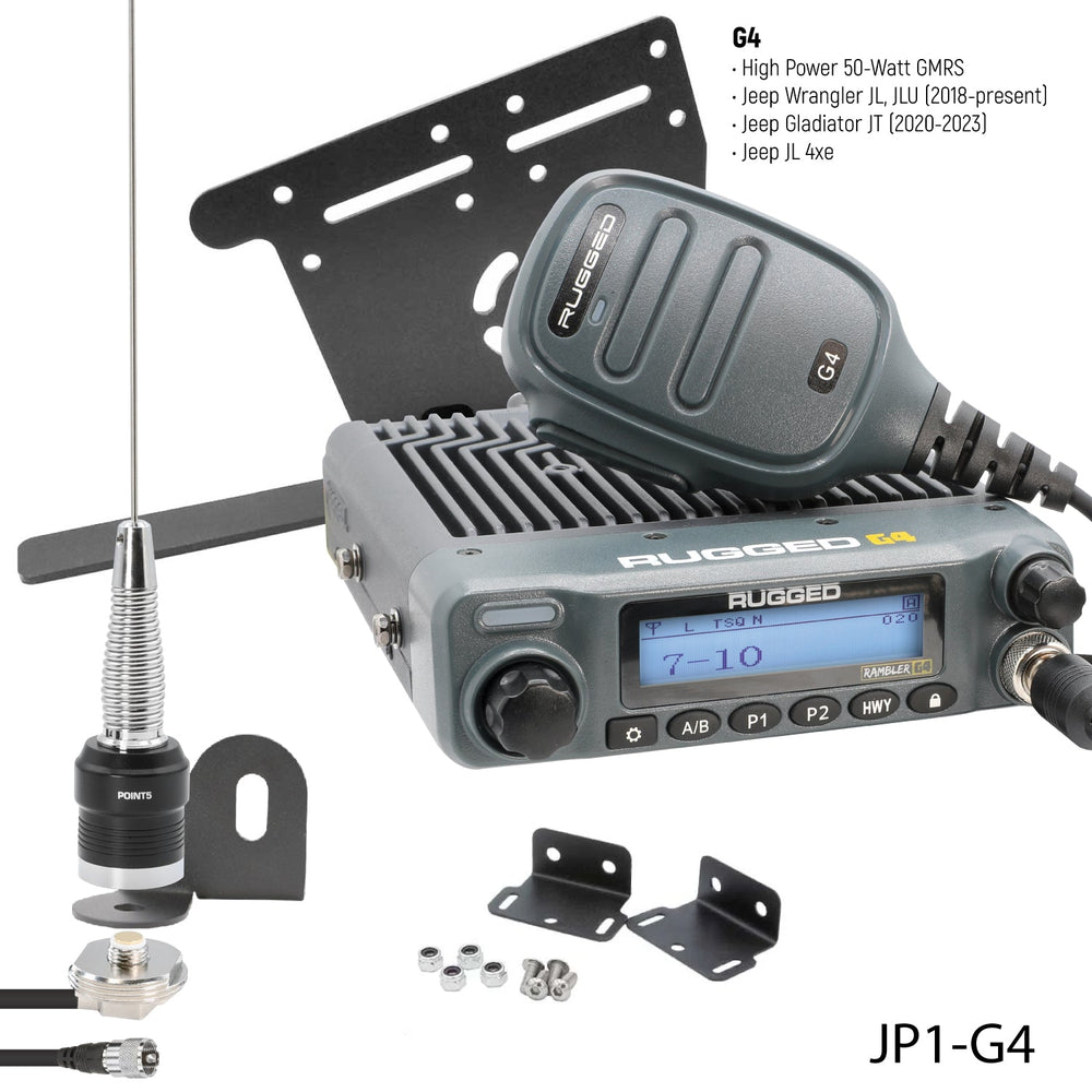 Jeep Wrangler JL / Gladiator JT GMRS Mobile Radio Kit - Rugged Radios - Product image 2