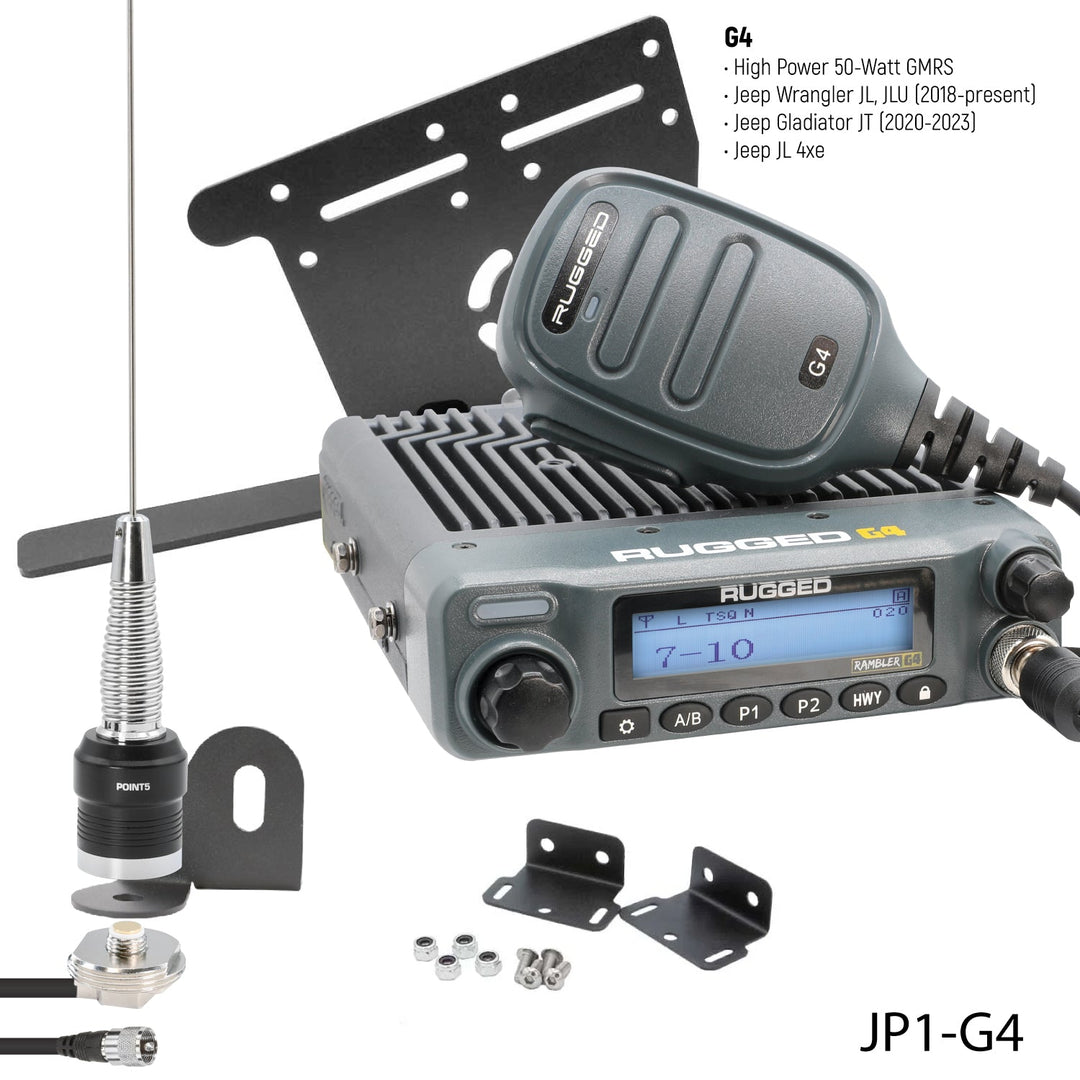 Jeep Wrangler JL / Gladiator JT GMRS Mobile Radio Kit - Rugged Radios - Product image 2
