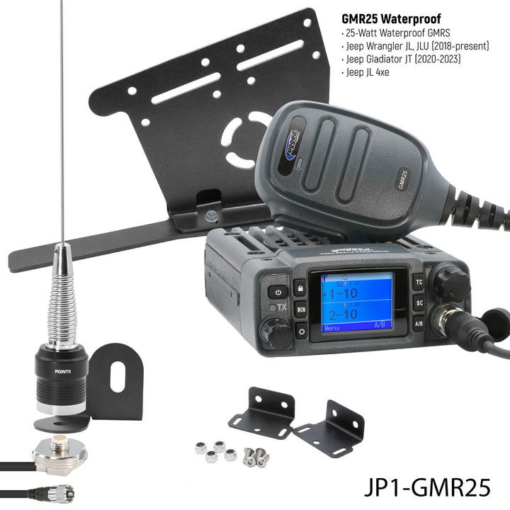 Jeep Wrangler JL / Gladiator JT GMRS Mobile Radio Kit - Rugged Radios - Product image 4