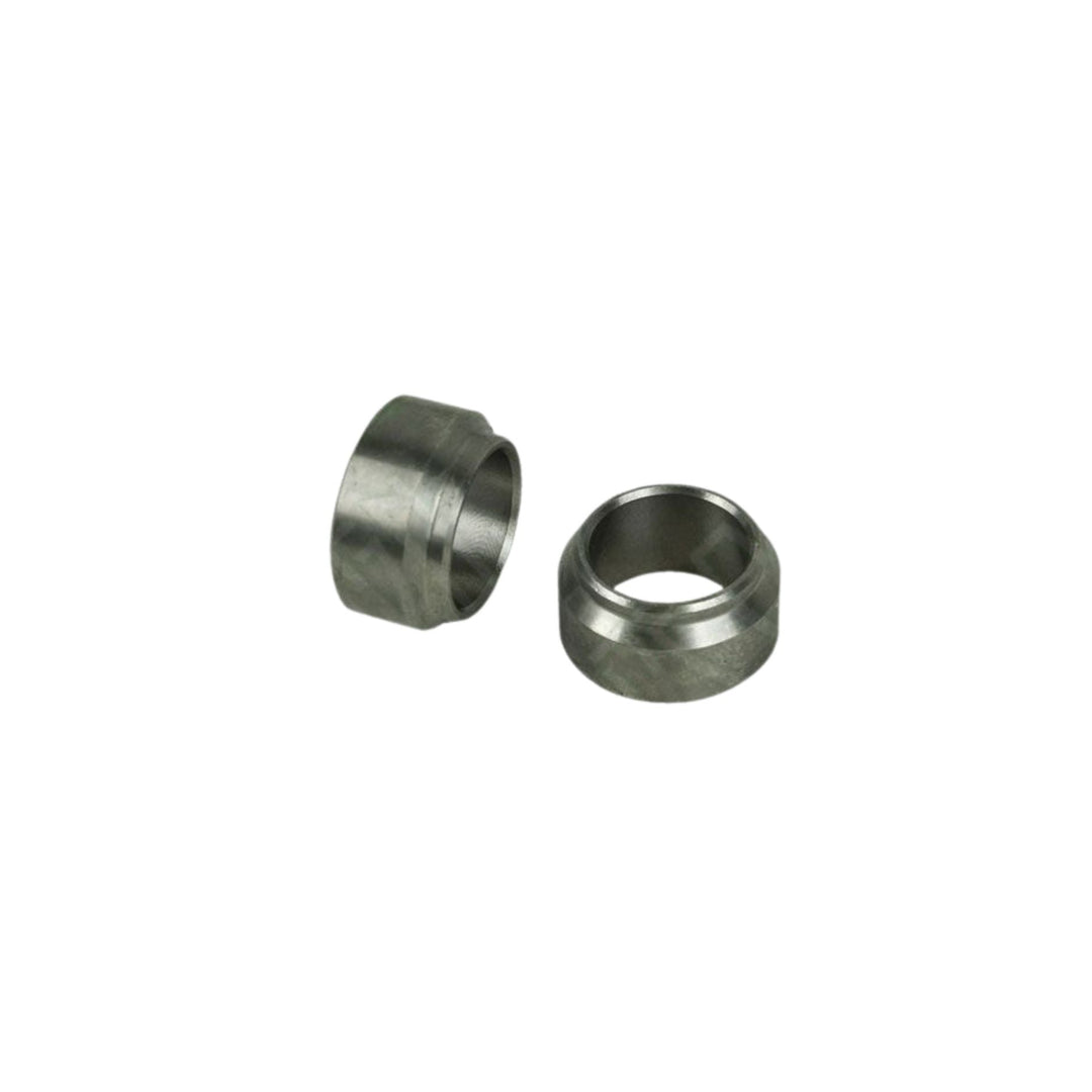 Pair of Radflo 2.0 Bearing Spacers on a white background
