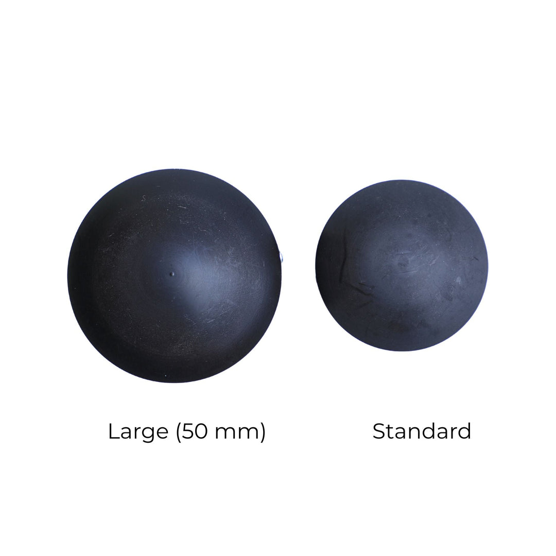 Two black Radflo 2.0 bottom out protection kits labeled &