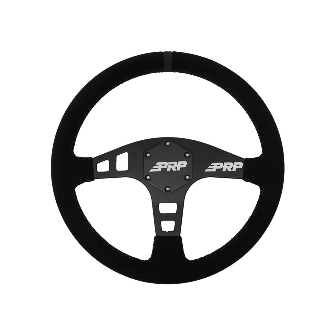 PRP Flat Steering Wheel – Black Leather or Suede