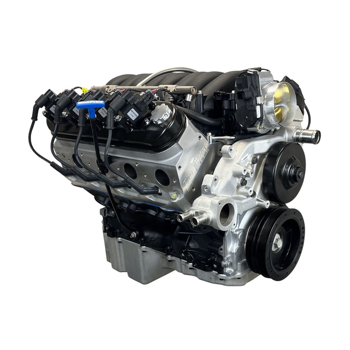 BluePrint GM LS3-Compatible Base Dressed Crate Engine – Holley Terminator X Max EFI – 376 c.i. – 530 HP