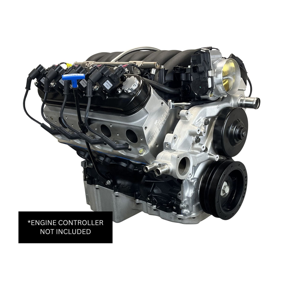 BluePrint GM LS3-Compatible Base Dressed Crate Engine – Holley Terminator X Max EFI – 376 c.i. – 530 HP