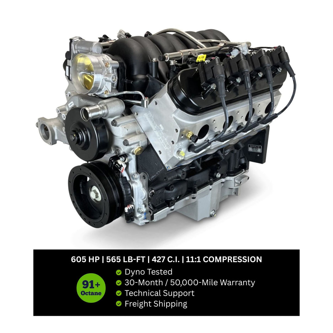 BluePrint GM LS-Compatible Base Dressed Engine – 427 c.i. – 605 HP
