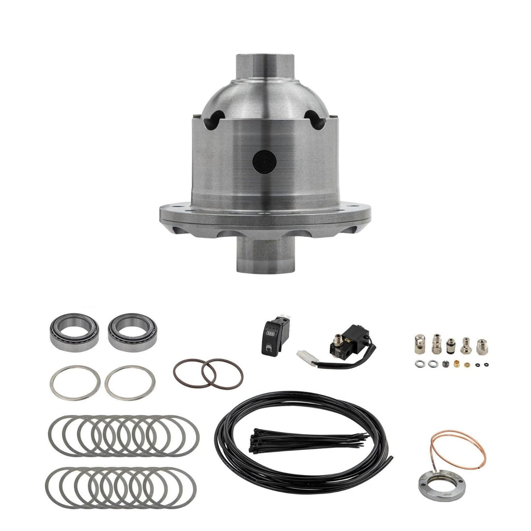 ARB Dana 30 air locker 27 spline assembly with various components on a white background