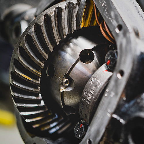 Close-up of ARB locking differential heavy duty in use.