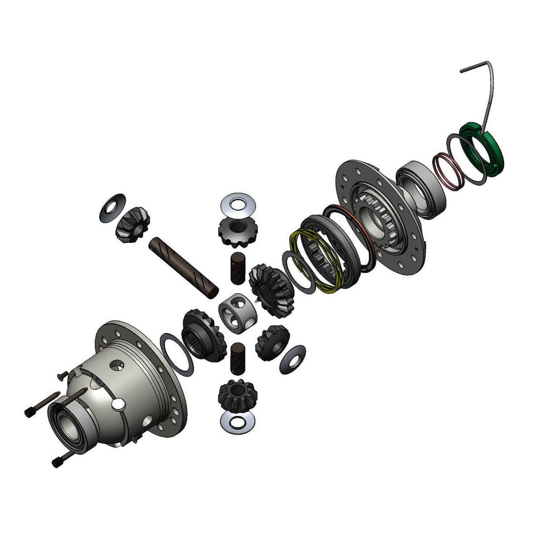 Dana 70 performance air locker exploded diagram on a white background