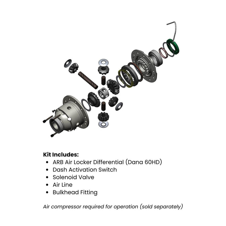 ARB GM 14-Bolt Selectable Air Locker - 10.5" Rear Axle, 40 Spline