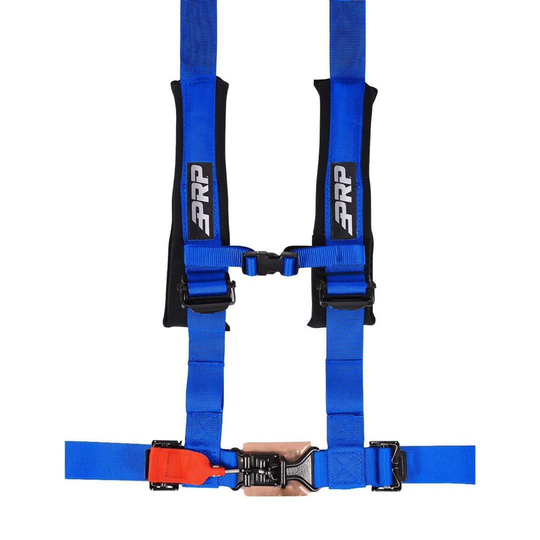 Blue 5-point SFI 16.1 2 inch racing harness with PRP logo on a white background