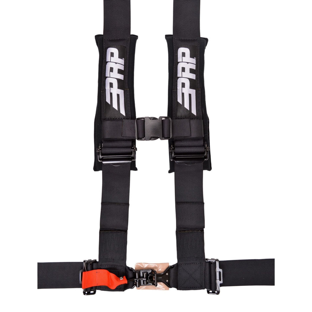 Black PRP 4.3 4 point harness on a white background