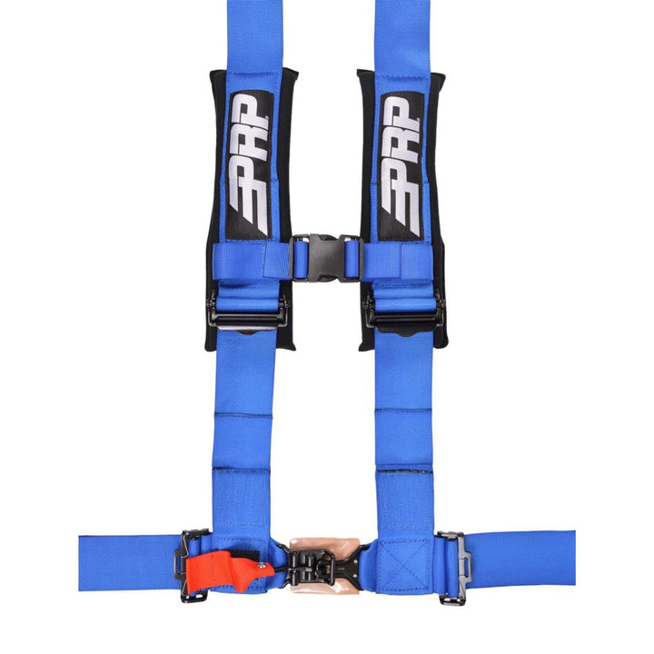 Blue PRP 4.3 4 point padded harness on a white background 