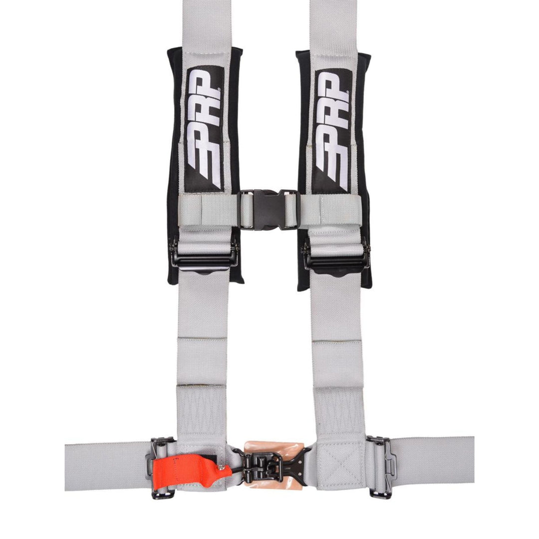 Silver PRP 4.3 4 point padded harness on a white background 