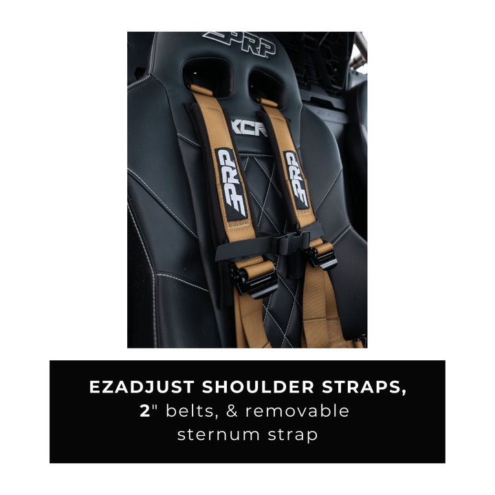 Gold bolt in 2 inch 5 point harness for buggy featuring &