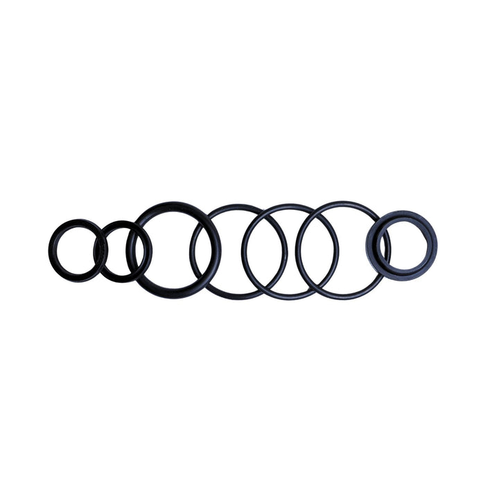 Set of 7/8 shaft remote reservoir seal kits on a white background