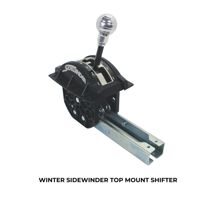 Winter Sidewinder top mount shifter on a white background