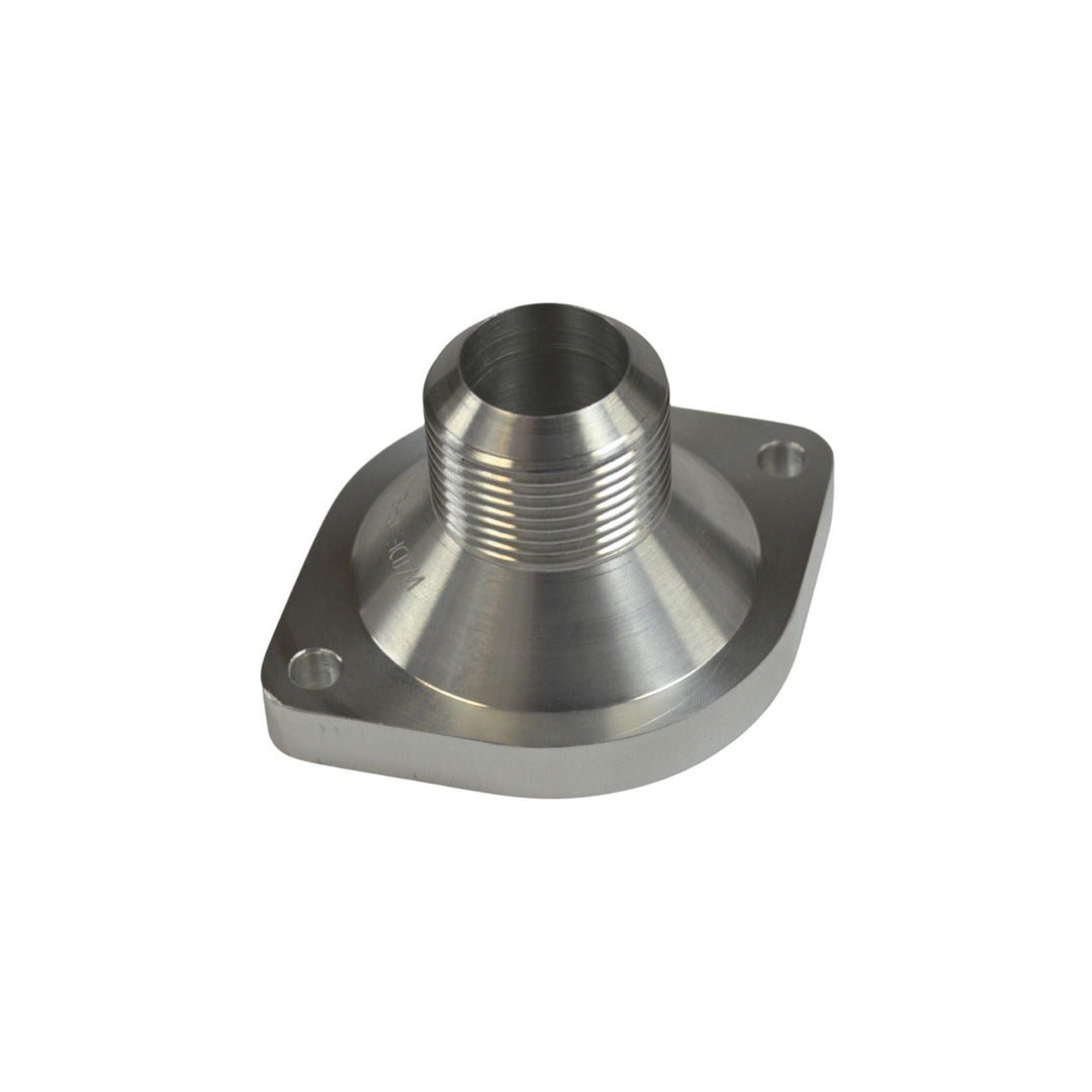 '-16 AN LS thermostat housing billet aluminum on a white background